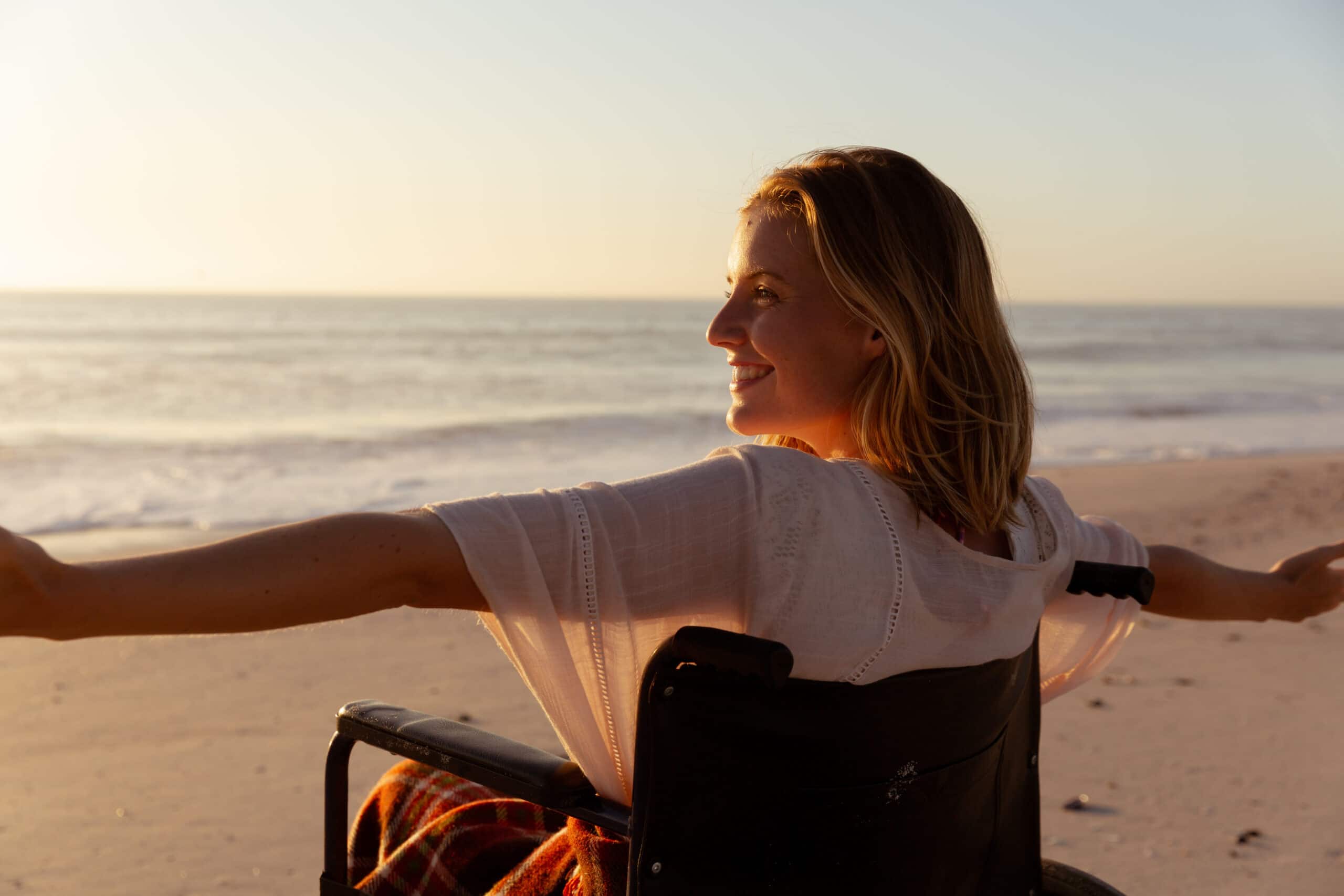 Visit the beach in wheelchair